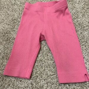 Hanna Andersson Pink Ribbed Leggings